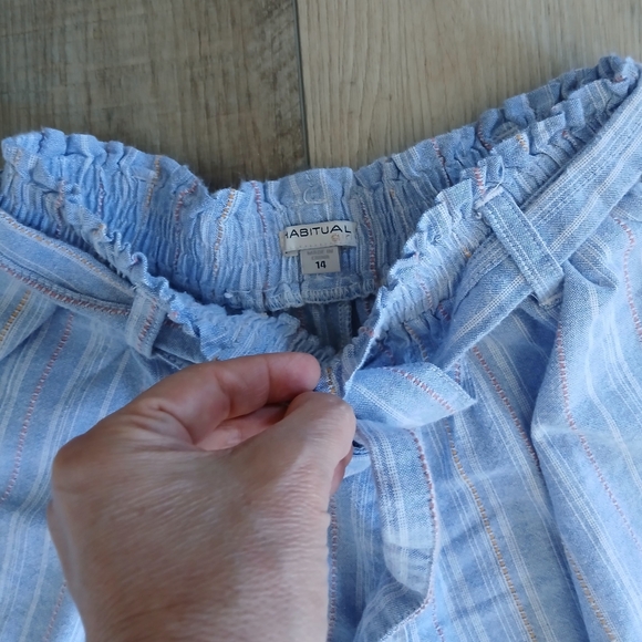NWOT Habitual Girl Stripe Shorts. Size 14 - Picture 3 of 4